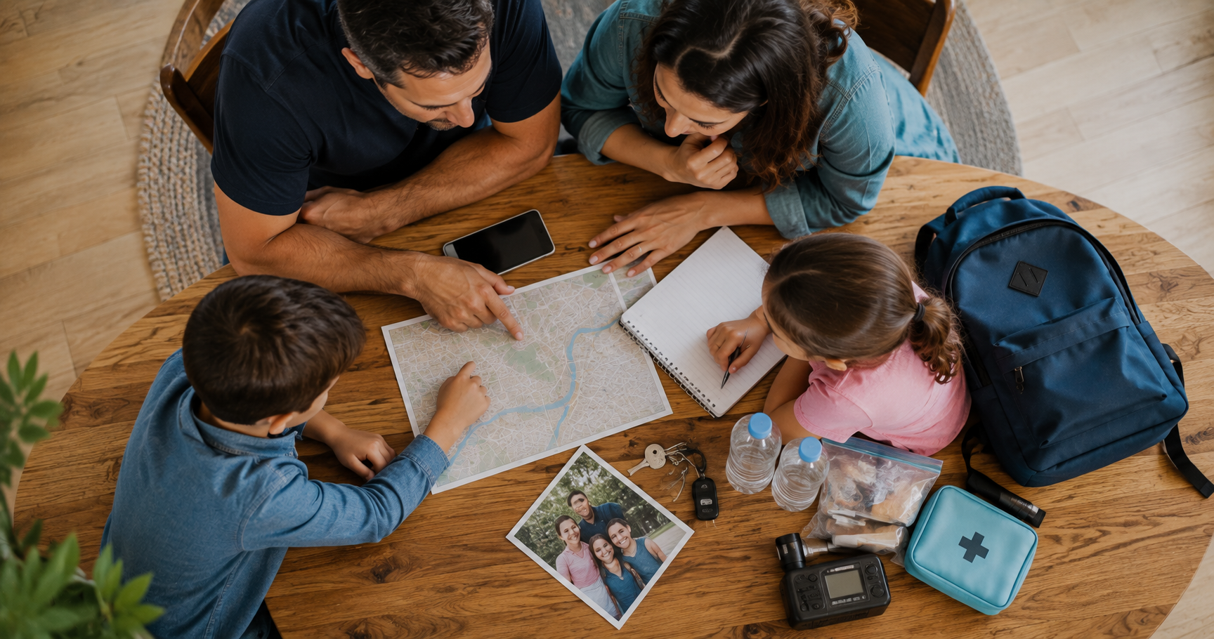 A family preparing together